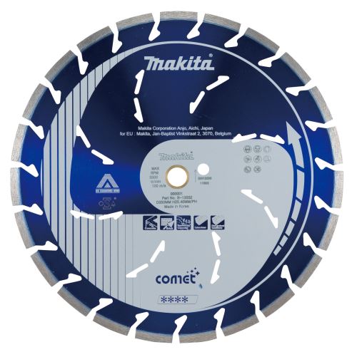 Disco de corte diamantado MAKITA Comet Rapid 350x25,4 mm B-13552