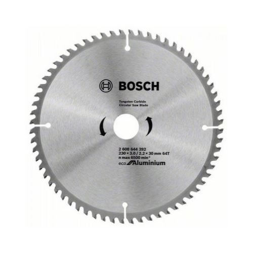 BOSCH Hoja de sierra Eco para Aluminio 230x3.0/2.2x30 64T 2608644392