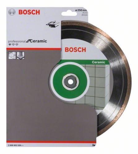 BOSCH Disco de corte Diamante Estándar para Cerámica 250 x 30+25,40 x 1,6 x 7 mm 2608602539