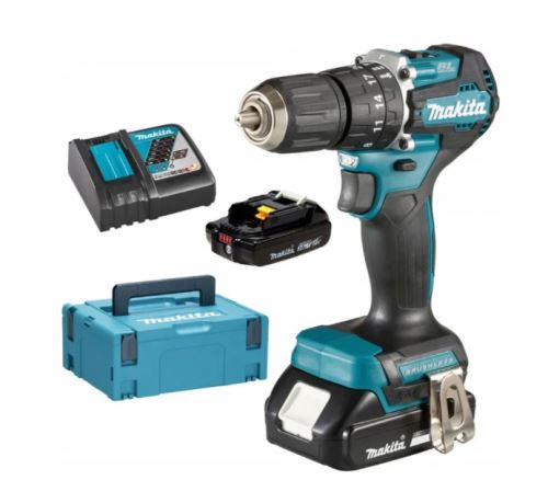 Atornillador de impacto inalámbrico Makita Aku Li-ion LXT 18V 2.0 Ah, Makpac DHP487RAJ