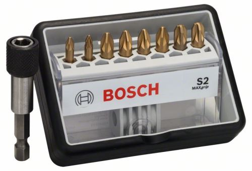 BOSCH Juego de puntas de destornillador Robust Line, S Max Grip 25 mm (8+1 uds) 2607002575