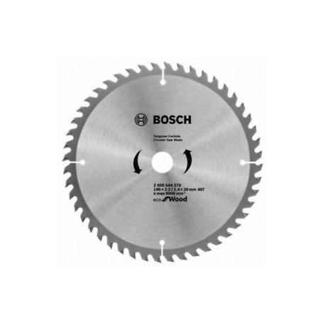 BOSCH Hoja de sierra Eco para Madera 190x2,2/1,4x20 48T 2608644378