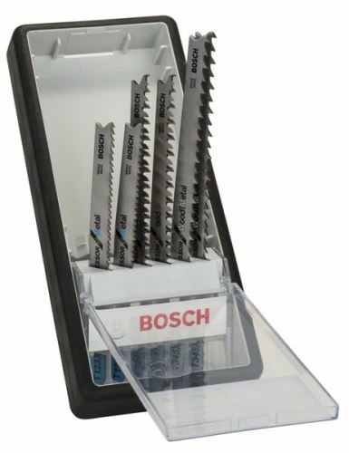 Juego de hojas de sierra BOSCH de 6 piezas Robust Line Progressor, con mango TT 123 X (2x); T 234 X (2x); T 345 XF (2x) 2607010531