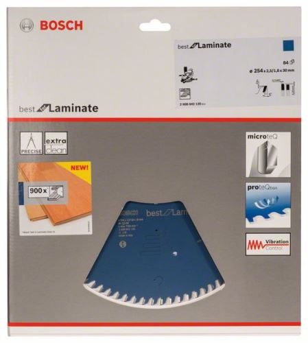 BOSCH Hoja de sierra circular Best for Laminate 254 x 30 x 2,5 mm, 84 2608642135