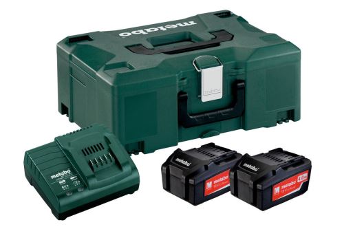 METABO Set básico (cargador + baterías) 18V / 2 x 4,0 Ah, ASC 30 - 36 V + maletín 685064000