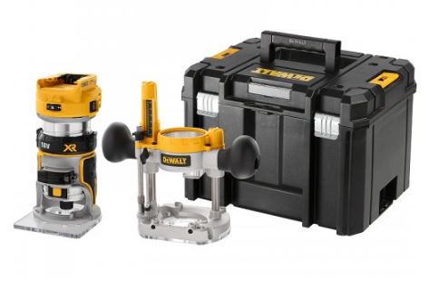 Fresadora combinada inalámbrica DeWALT 18V sin batería DCW604NT