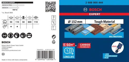 BOSCH EXPERT perforadora Material resistente 152mm 2608900444