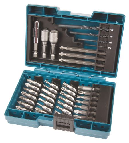 Juego de brocas y brocas MAKITA 36 piezas en estuche de plástico B-54106