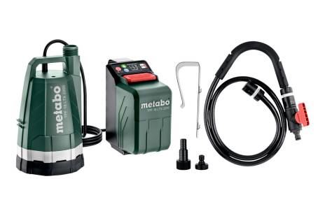 Metabo TPF 18 LTX 2200 BOMBA SUMERGIBLE A BATERÍA Y BARRIL DE LLUVIA 601729850