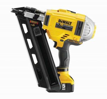 Clavadora inalámbrica DeWALT 90 mm, 18 V / 5,0 Ah, DCN695P2