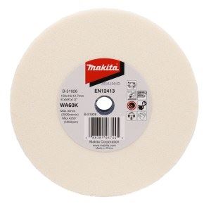 MAKITA disco de lijado WA60K 150x16x12,7 mm blanco B-51926