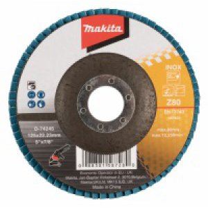 Disco de láminas MAKITA 125x22,23 mm K80 Zirkon D-74245