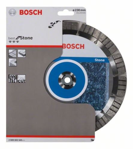 BOSCH Disco de corte de diamante Best for Stone 230 x 22,23 x 2,4 x 15 mm 2608602645