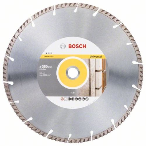 BOSCH Disco corte diamante Estándar para Universal 350×25.4 350x25.4x3.3x10mm 2608615071