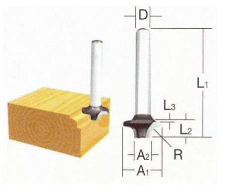 Fresa ranuradora MAKITA D-09357