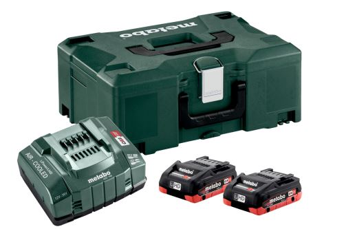 METABO Set básico (cargador + baterías) 18V / 2x LiHD 4.0 Ah + maletín 685130000