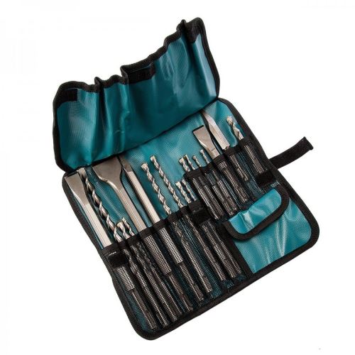 MAKITA juego de brocas y cinceles SDS-Plus en estuche textil, 17 piezas D-53073