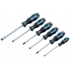 Juego de destornilladores MAKITA 6 piezas (4 piezas SL+2 piezas PH) E-10506