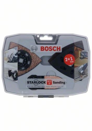 BOSCH Juego de 6 papeles de lija Starlock Best of Sanding Set AVZ 93 G; AVZ 90 RT6; AVZ 32 RT4; Papel de lija Madera y Pintura (3×) 2608664133