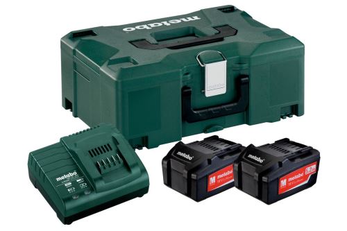 METABO Set básico (cargador + baterías) 18V / 2 x 5,2 Ah, ASC 30 - 36 V + maletín 685065000