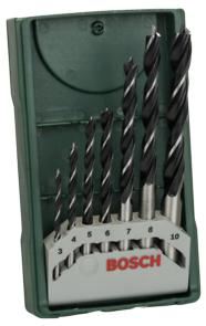 BOSCH Juego mini brocas para madera 7 piezas X-Line 2607019580