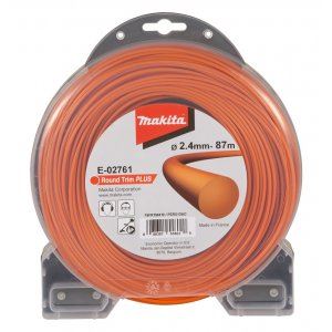 Cuerda MAKITA nylon Plus 2,4 mm, 87m, naranja, redonda E-02761