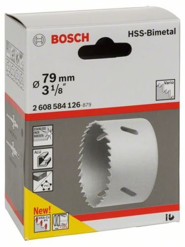 BOSCH Perforadora bimetálica HSS para adaptador estándar 79 mm, 3 1/8" 2608584126