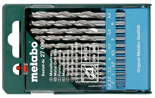 METABO Juego de brocas para metal HSS-G (13 piezas) 627096000