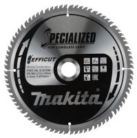 MAKITA Hoja Sierra Madera Efficut 260x2,15x30 mm 80 Dientes B-67290