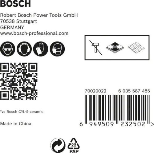 BOSCH EXPERT HEX-9 HardCeramic 5mm paquete 5uds 2608900598