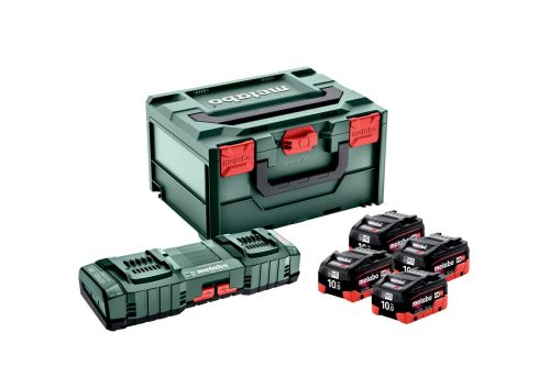 METABO Set básico (cargador + baterías) 18V / 4x LiHD 10 Ah + ASC 145 DUO + maletín 685143000